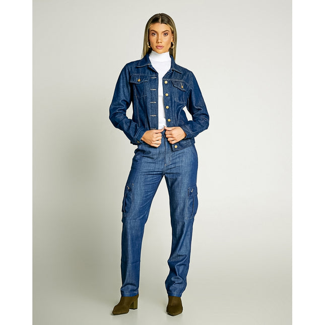 Jaqueta Jeans Feminina - www.latifundio.com.br