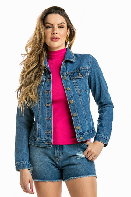 Jaqueta Jeans Feminina Stone - www.latifundio.com.br