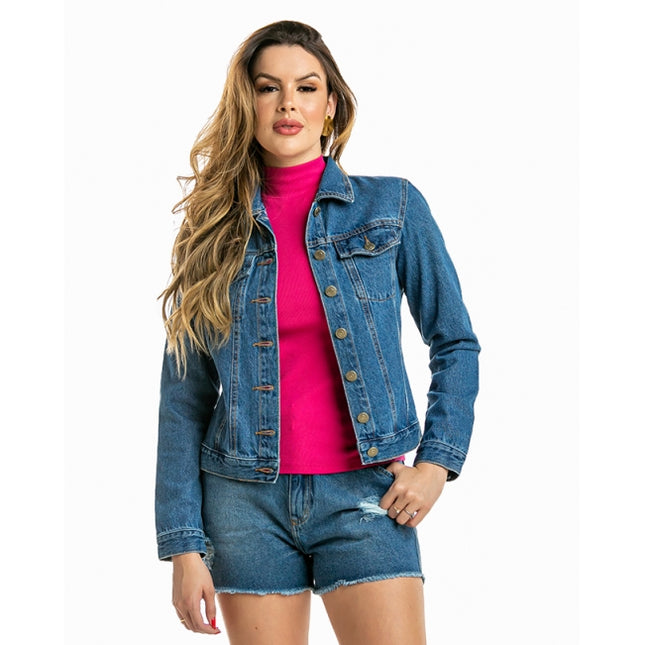 Jaqueta Jeans Feminina Stone - www.latifundio.com.br