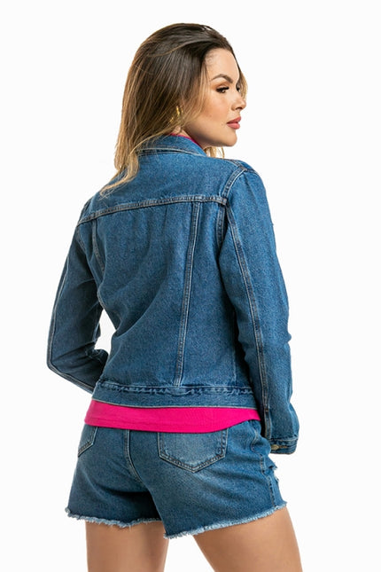 Jaqueta Jeans Feminina Stone - www.latifundio.com.br
