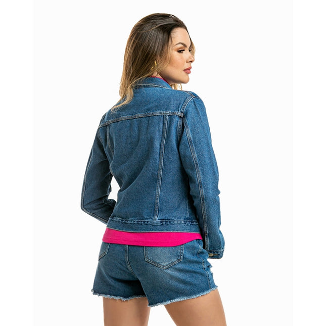 Jaqueta Jeans Feminina Stone - www.latifundio.com.br