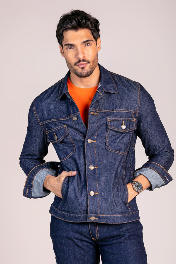 Jaqueta Masculina - Jeans Escuro