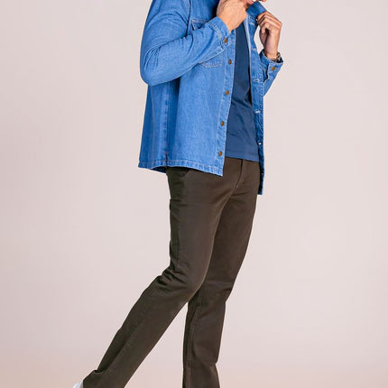 Jaqueta Masculina Worker - Jeans Claro - www.latifundio.com.br