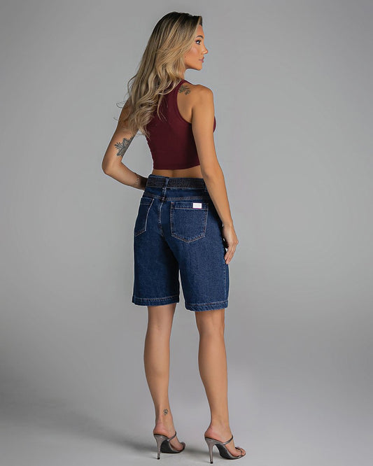 Jorts Feminino com Cinto