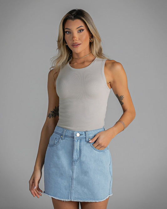 Mini Saia Jeans