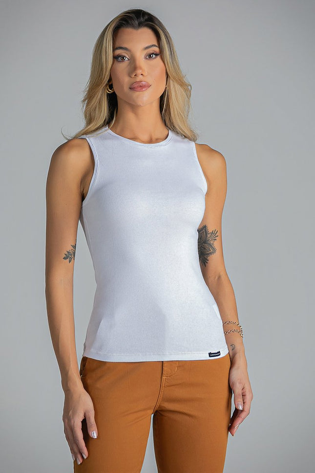 Regata Feminina - Branco - www.latifundio.com.br