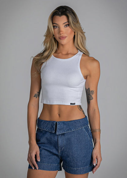 Short Feminino  Detalhe no Cós