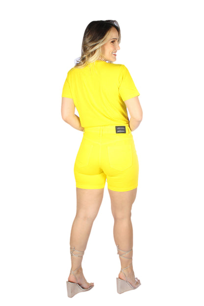 Short Feminino Tradicional Alto Meia Coxa