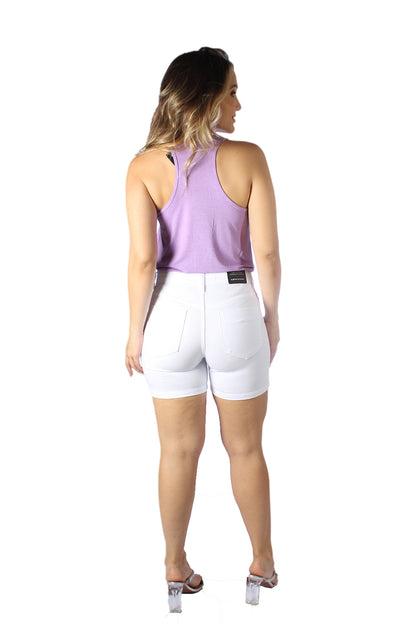 Short Feminino Tradicional Alto Meia Coxa