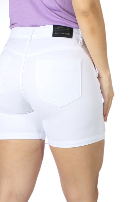 Short Feminino Tradicional Alto Meia Coxa - www.latifundio.com.br