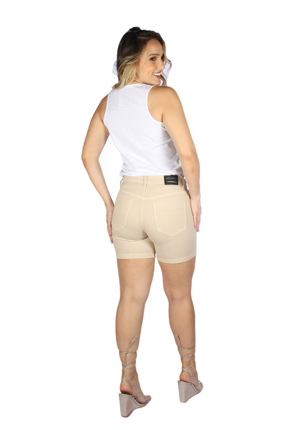 Short Feminino Tradicional Alto Meia Coxa
