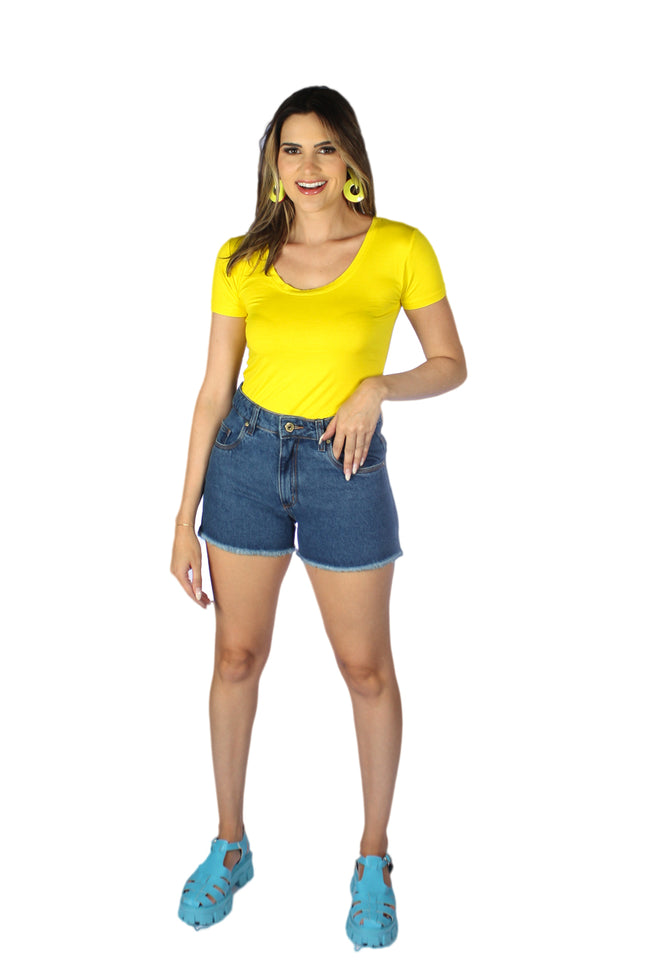 Short MOM Feminino Jeans - www.latifundio.com.br