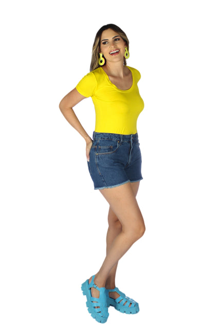 Short MOM Feminino Jeans - www.latifundio.com.br