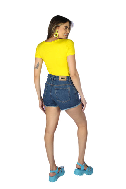 Short MOM Feminino Jeans - www.latifundio.com.br