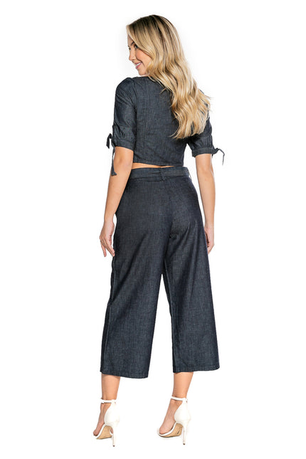 Top Jeans Feminino com Botão - www.latifundio.com.br