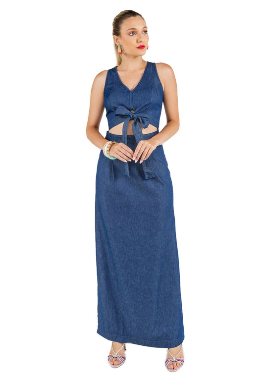 Vestido Longo Jeans - www.latifundio.com.br