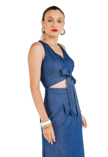 Vestido Longo Jeans - www.latifundio.com.br