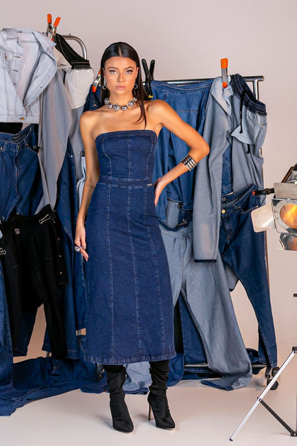 Vestido Tomara Que Caia Midi