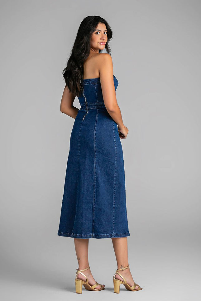 Vestido Tomara Que Caia Midi