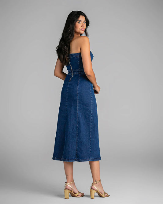 Vestido Tomara Que Caia Midi