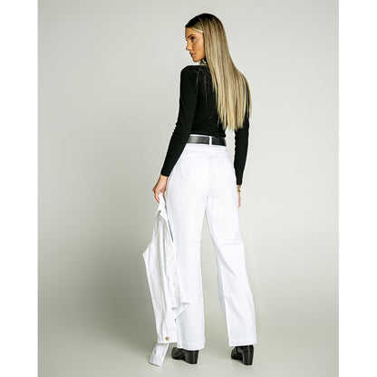 Calça Feminina Cintura Alta Wide Leg